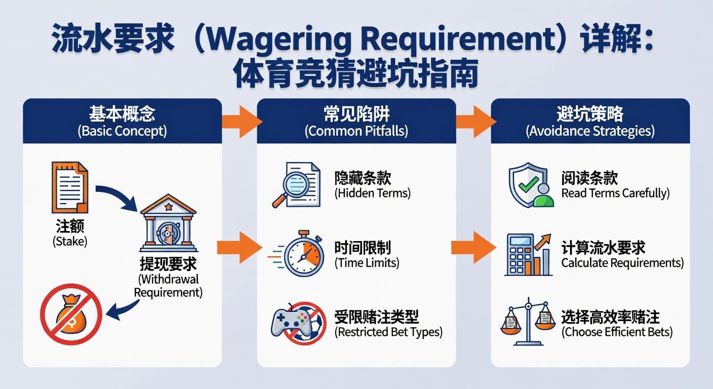 流水要求 sports wagering requirement：计算与避坑